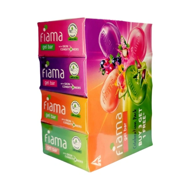 Fiama Gel Bar - Celebration Pack 4Pc - 300 gm